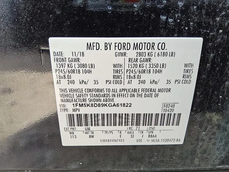 2019 FORD EXPLORER XLT  