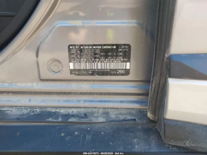 2016 MITSUBISHI OUTLANDER SEL