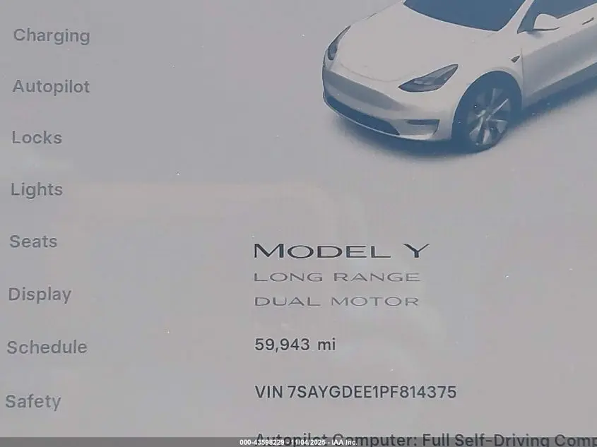 2023 TESLA MODEL Y AWD/LONG RANGE DUAL MOTOR ALL-WHEEL DRIVE