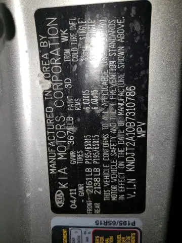2011 KIA SOUL   