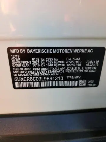 2020 BMW X5 XDRIVE40I  