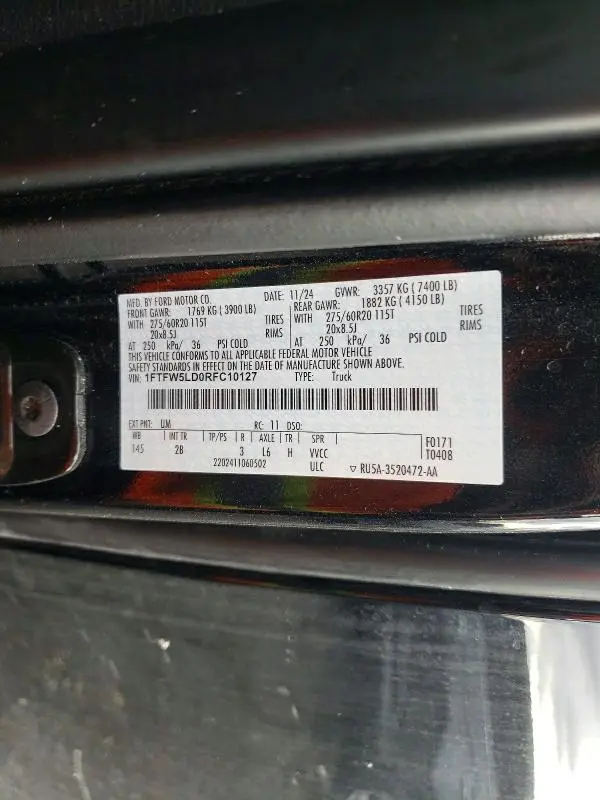2024 FORD F150 LARIAT  