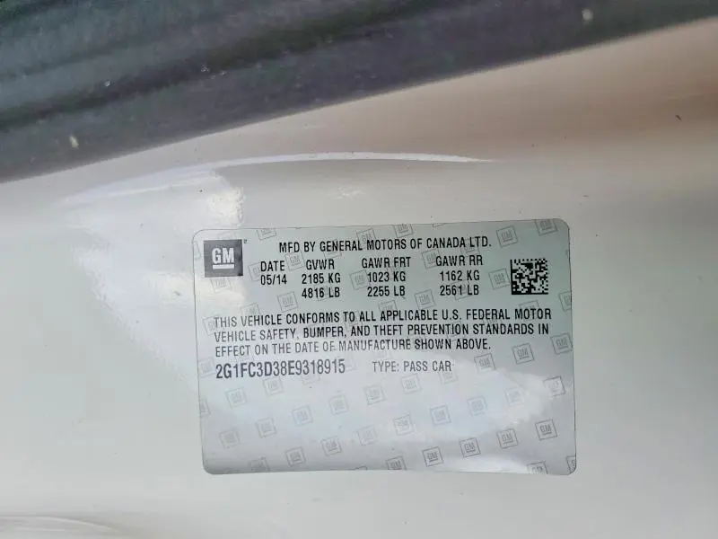 2014 CHEVROLET CAMARO LT  