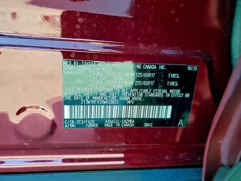 2025 TOYOTA RAV4 XLE  