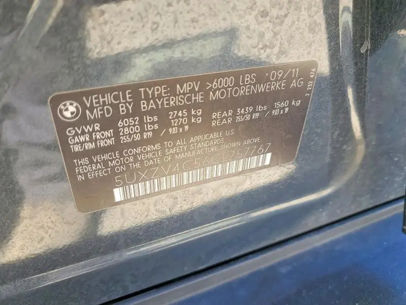 2012 BMW X5 XDRIVE35I  
