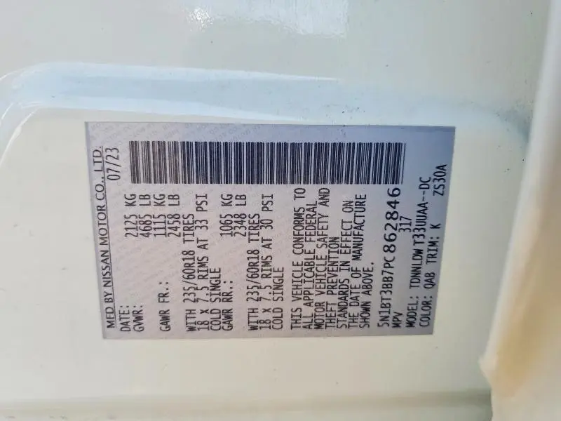 2023 NISSAN ROGUE SV  