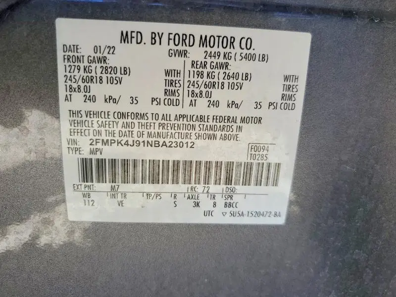 2022 FORD EDGE SEL  