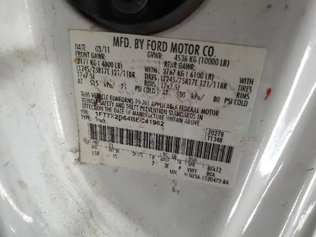 2011 FORD F250 SUPER DUTY  