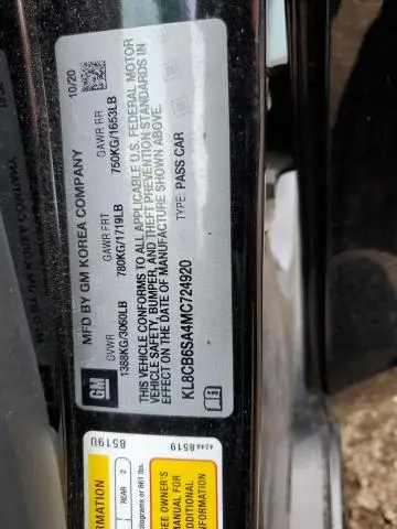 2021 CHEVROLET SPARK LS  