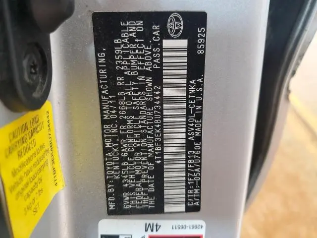 2011 TOYOTA CAMRY BASE  