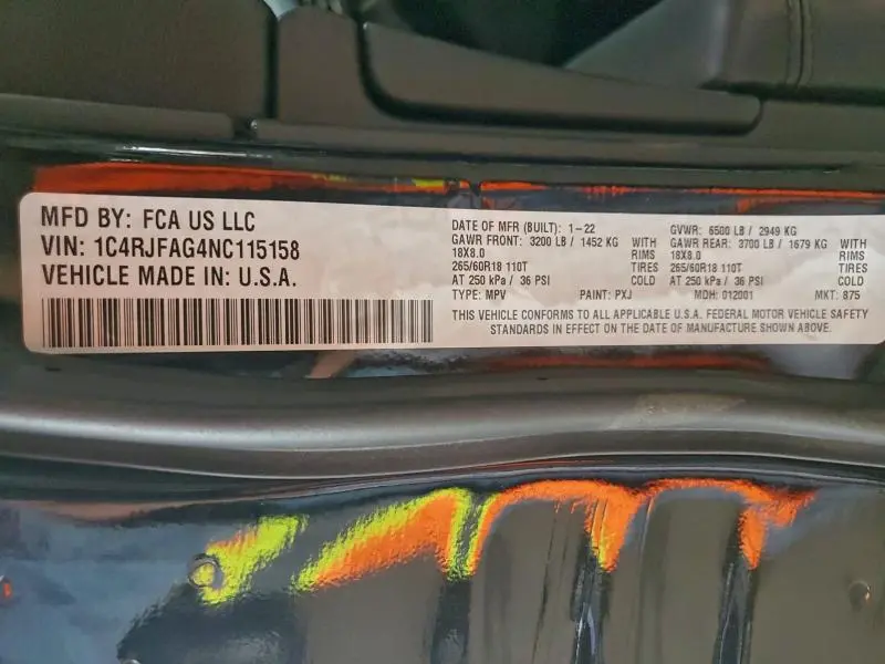 2022 JEEP GRAND CHEROKEE LAREDO E  