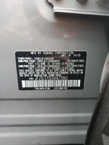 2025 SUBARU FORESTER TOURING  