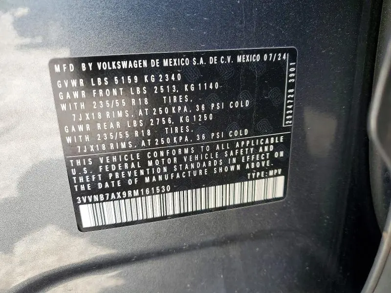 2024 VOLKSWAGEN TIGUAN SE  