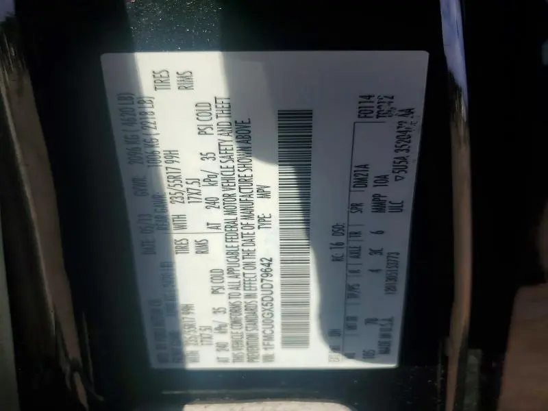 2013 FORD ESCAPE   