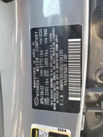 2022 HYUNDAI VENUE SEL