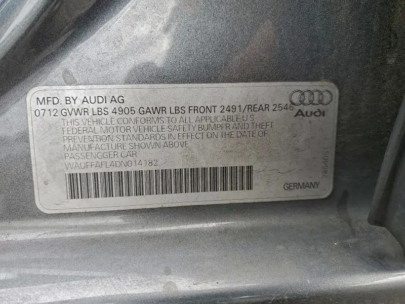 2013 AUDI A4 PREMIUM PLUS  