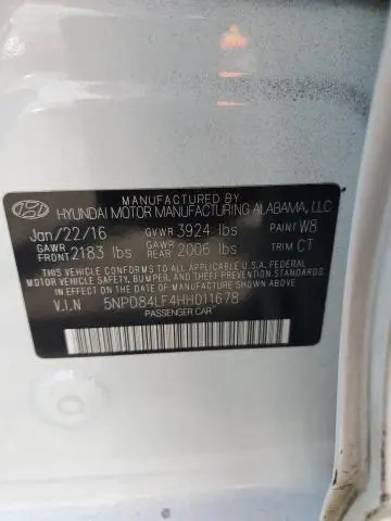 2017 HYUNDAI ELANTRA SE  