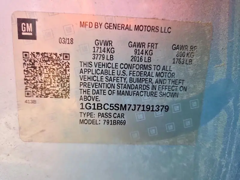 2018 CHEVROLET CRUZE LS  
