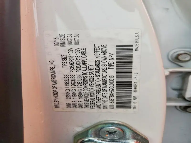 2016 ACURA RDX TECHNOLOGY  