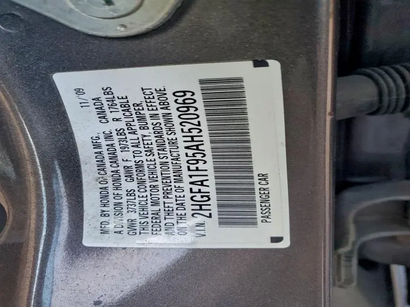 2010 HONDA CIVIC EXL  