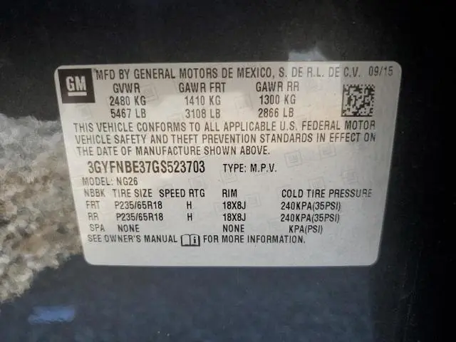 2016 CADILLAC SRX LUXURY COLLECTION  