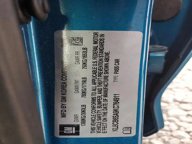 2019 CHEVROLET SPARK LS  