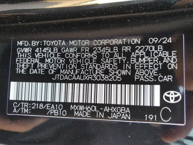 2024 TOYOTA PRIUS LE