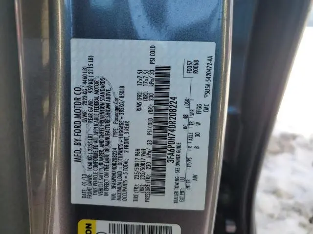 2013 FORD FUSION SE  
