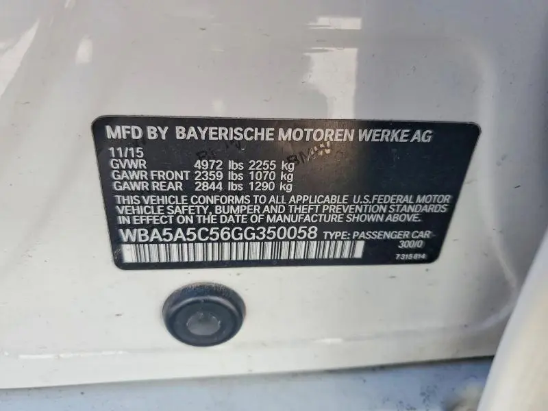 2016 BMW 528 I  