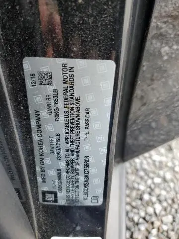 2019 CHEVROLET SPARK 1LT  