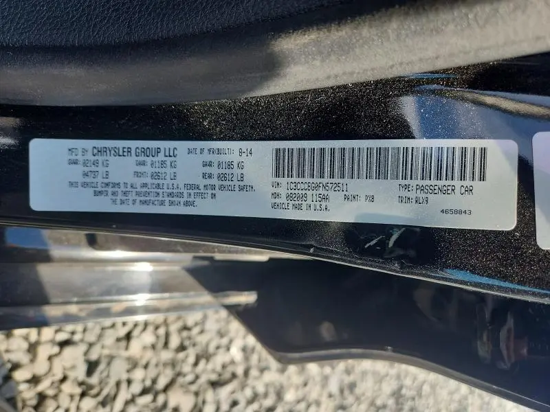 2015 CHRYSLER 200 S  