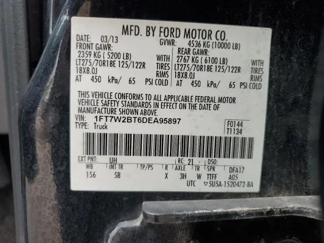 2013 FORD F250 SUPER DUTY  