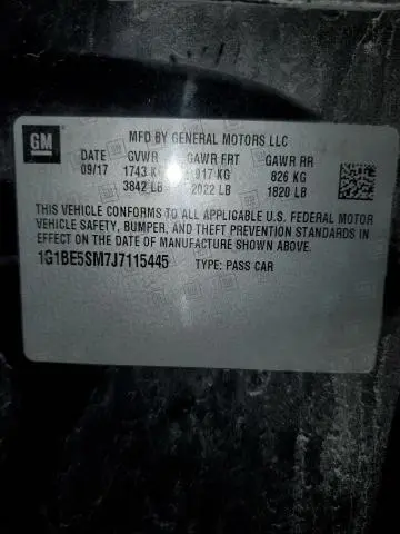 2018 CHEVROLET CRUZE LT  