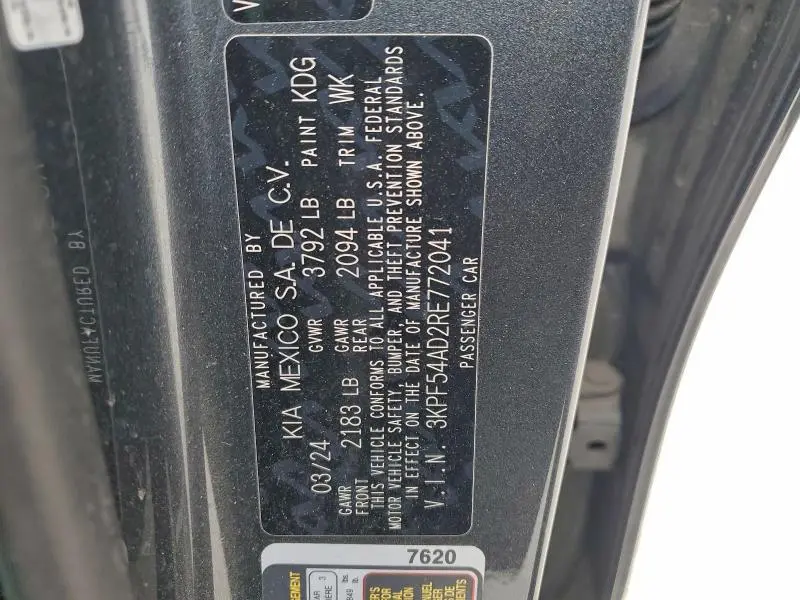 2024 KIA FORTE GT LINE  