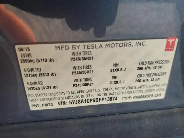 2013 TESLA MODEL S   