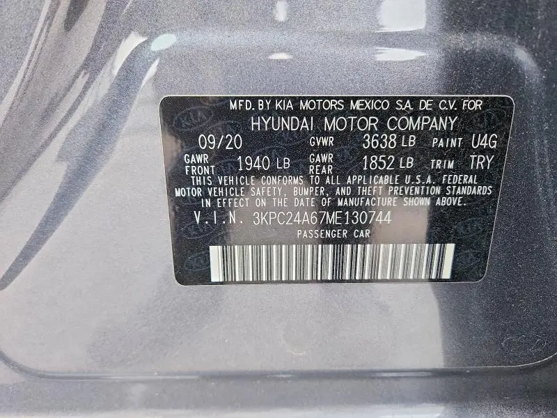 2021 HYUNDAI ACCENT SE  