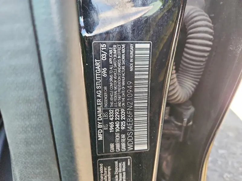 2015 MERCEDES-BENZ CLA 250  