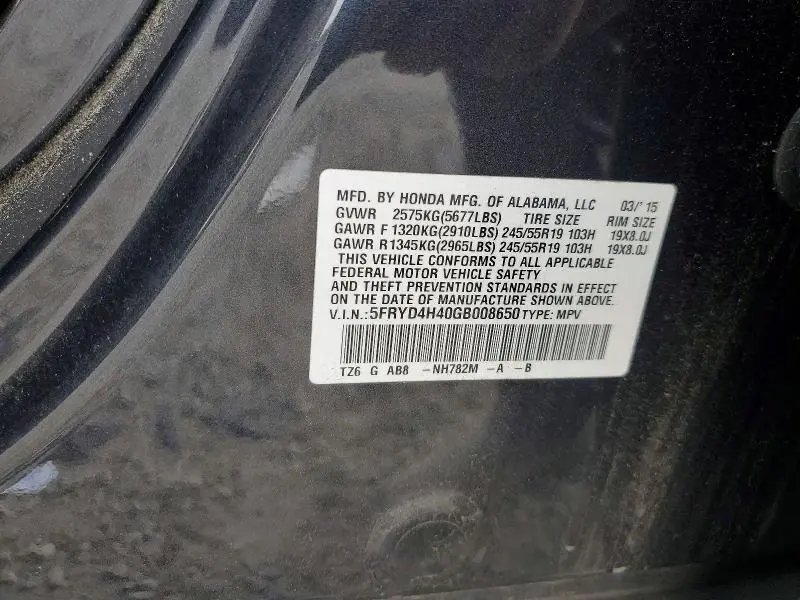 2016 ACURA MDX TECHNOLOGY  