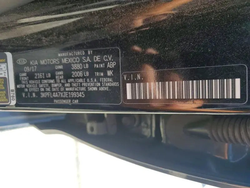 2018 KIA FORTE LX  