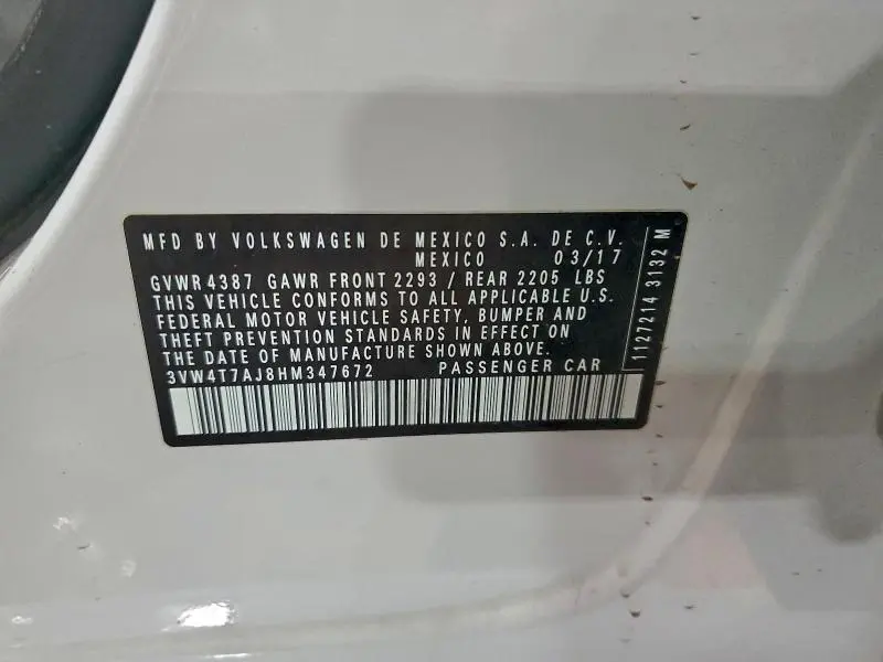 2017 VOLKSWAGEN JETTA GLI  