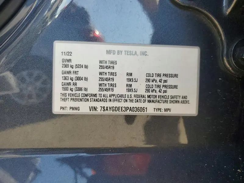 2023 TESLA MODEL Y   