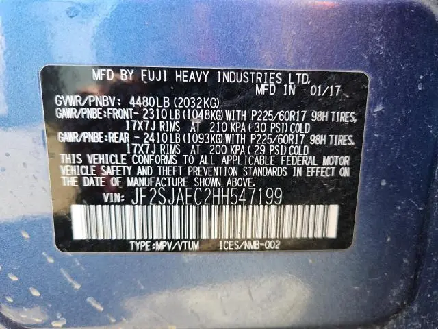 2017 SUBARU FORESTER 2.5I PREMIUM  