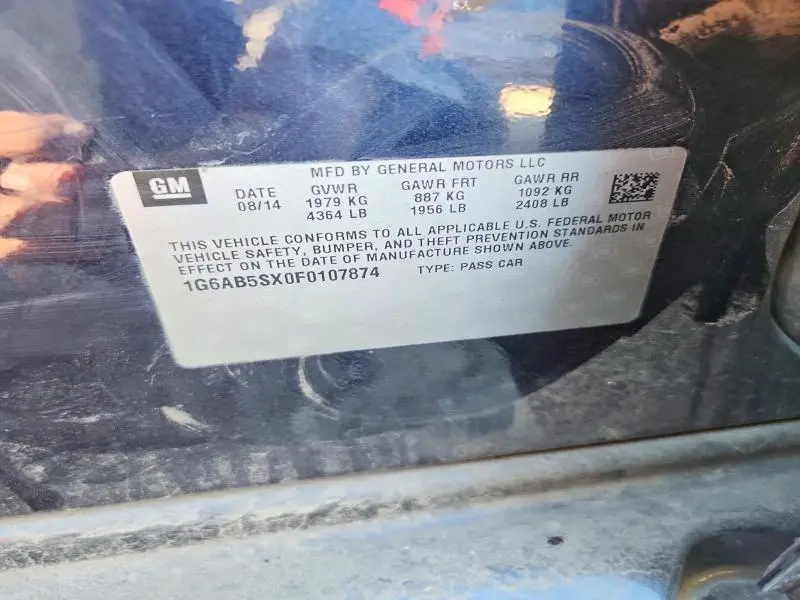 2015 CADILLAC ATS LUXURY  