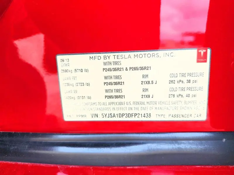 2013 TESLA MODEL S   