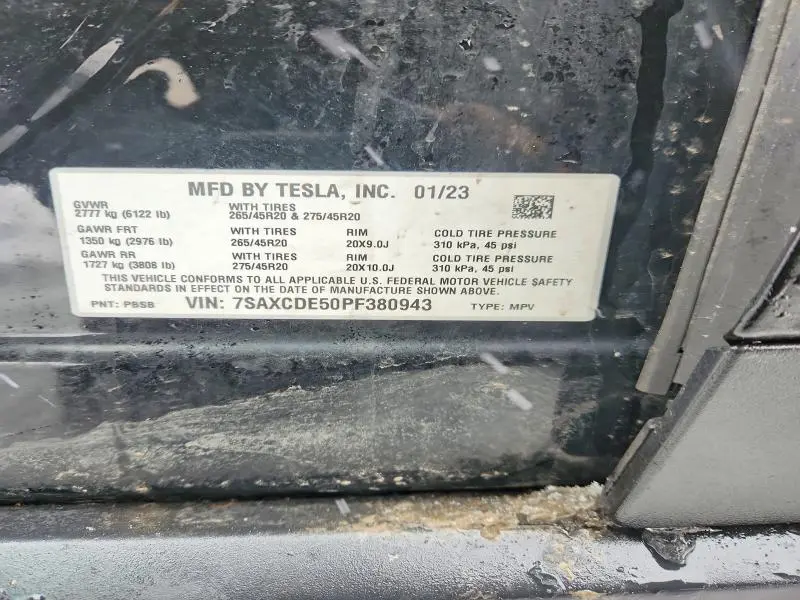 2023 TESLA MODEL X   