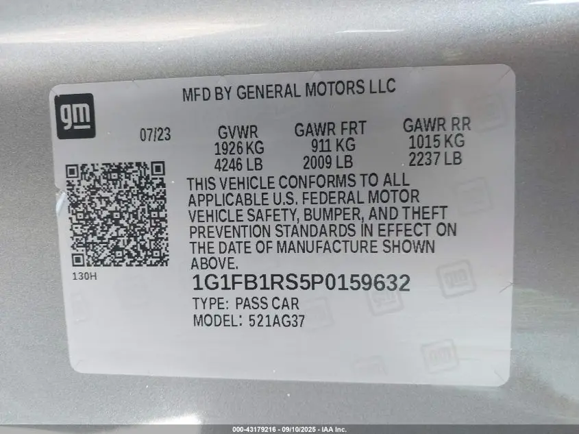 2023 CHEVROLET CAMARO RWD  1LT