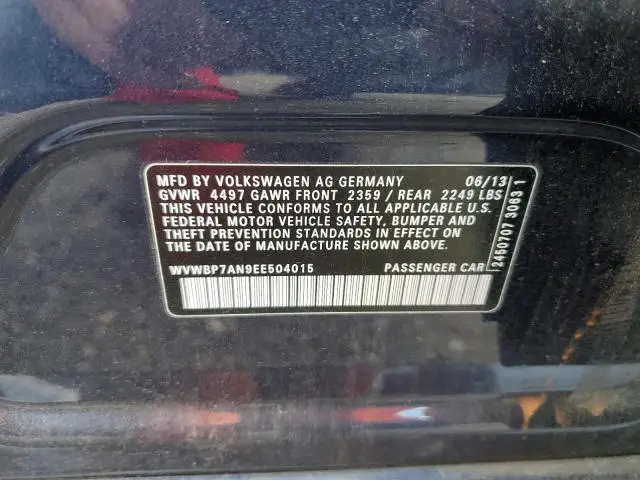 2014 VOLKSWAGEN CC SPORT  