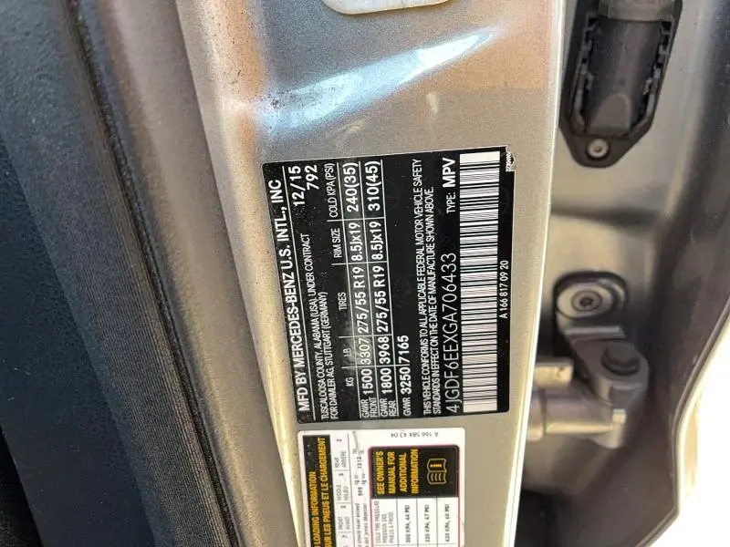 2016 MERCEDES-BENZ GL 450 4MATIC  