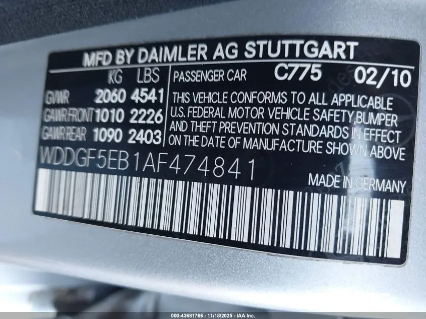 2010 MERCEDES-BENZ C 300 LUXURY/SPORT