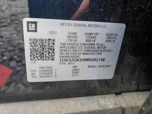 2021 GMC YUKON XL K1500 SLT  